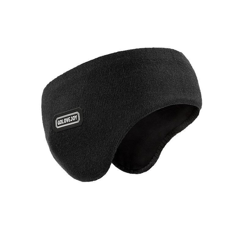 Winter Running Earmuffs for Men Double-Layer Warm Elastic Thicken Plush Earmuffs Outdoor Sports Cycling Windproof Fleeze Earflap