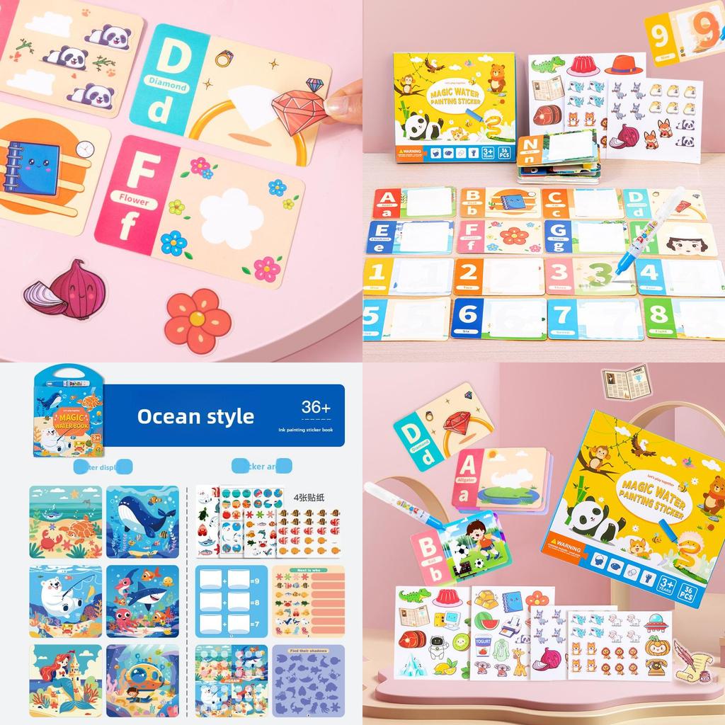Water Painting Book For Kids With Ocean Animals Reusable Waterbased Art For Early Learning And Creativity