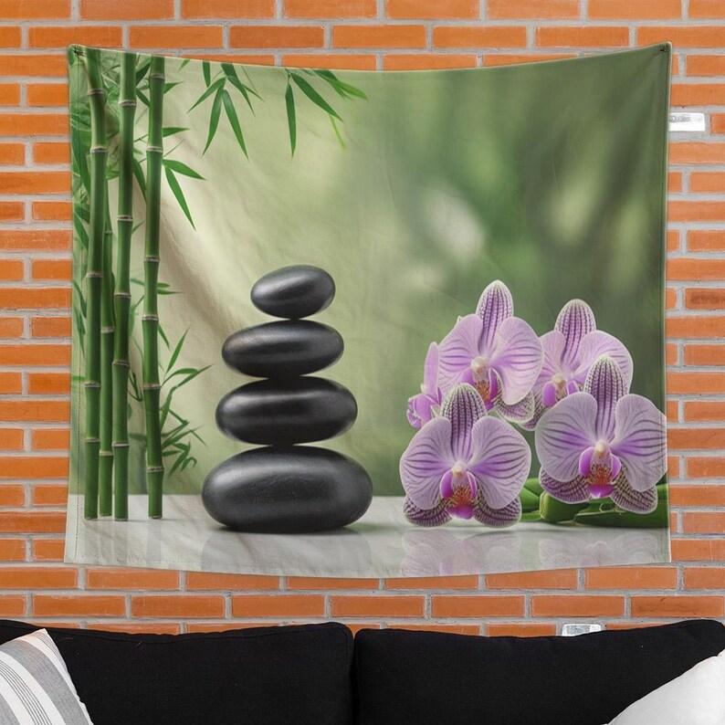 Zen Garden tapestry 75x100 чёрный