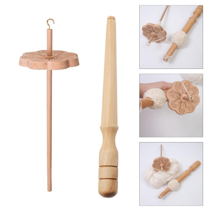 Filatoio a Goccia a Forma di Fiore Strumento per Filatura a Mano con Bastoncino Avvolgitore Strumento Pratico per Filo Materiali per Artigianato per Cucito