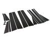 BRIGHTZ Finish Stainless Steel Black Plated Pillar Panels for Estima Visor ACR Estima 4977 Ultra-Mirror (16-Piece Set) 50/55 (No Required)