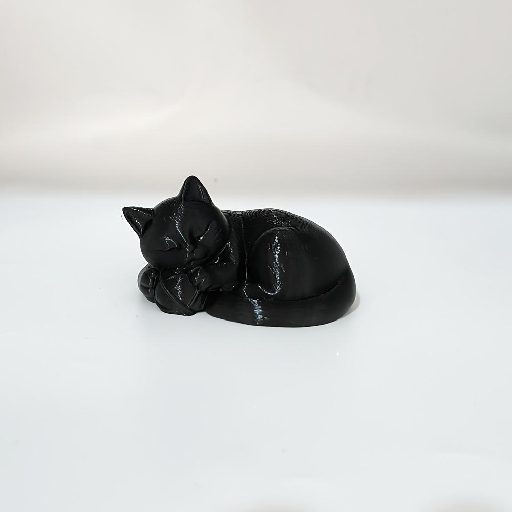 

Lazy Pillow Kitten Ornament, Modern Abstract Style, Ideal Gift for Desk, Bedroom, Car, Cat Enthusiasts, Healing Perfect Gift