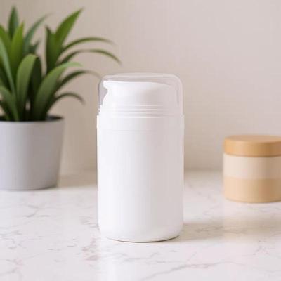 Available 50ml & 100ml Japanese-Style Oval Lotion Vacuum Bottle, PP Material, Portable Travel-Size.