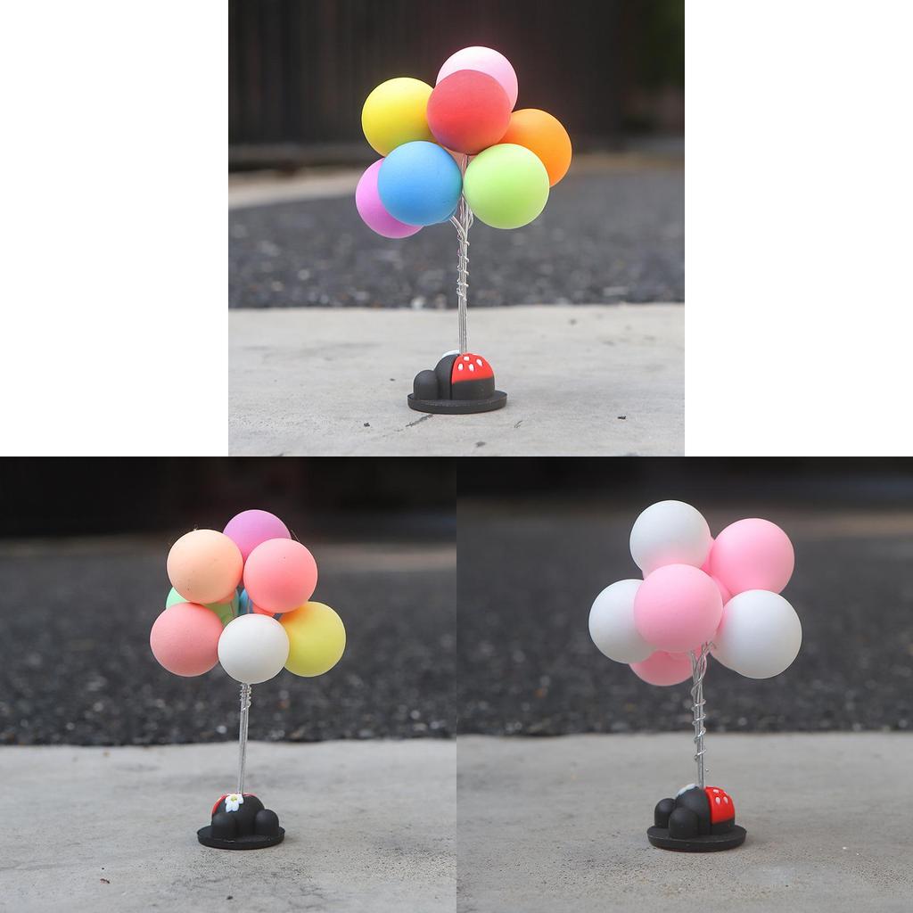 Cute Cartoon Balloon Car Ornament For Car Interior Clay Material