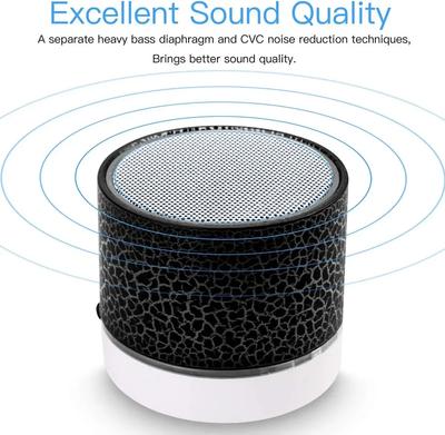 2025 Newest New Mini Crack Bluetooth Audio Portable Plug-in Subwoofer Sound Led Light Wireless Speaker Gift