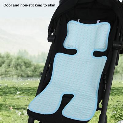 Stroller Seat Pad Head Protection Comfort Design Breathable Absorbent Ice Silk Baby Car