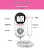 Fetal Heart Rate and Movement Monitor Doppler - Pregnancy Heartbeat Detector