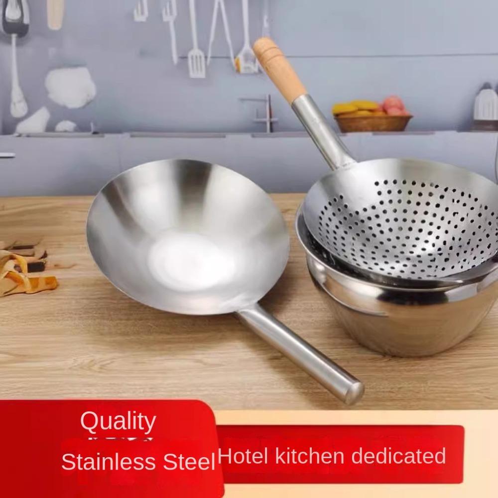 Easy To Clean Stainless Steel Colander Multi-Functional Food Strainer Pasta Colander  Kitchen Tools