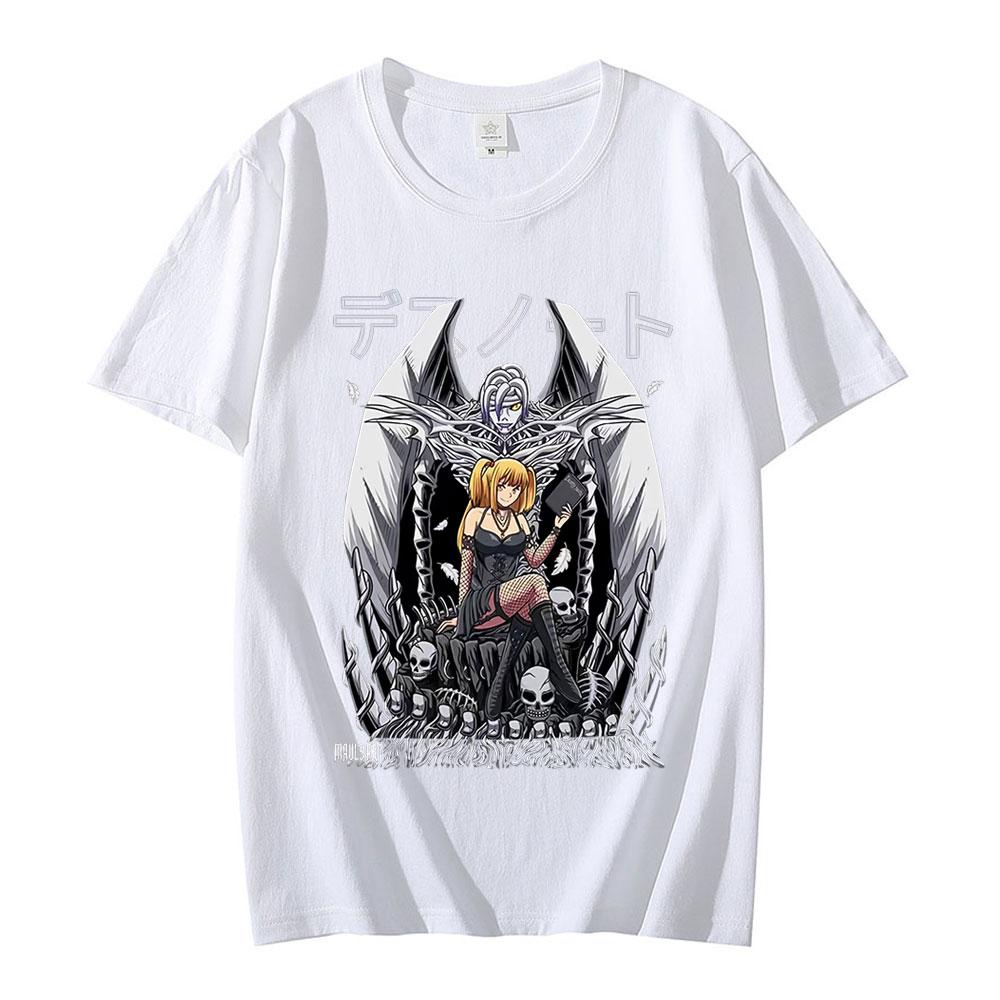 Anime Death Note T Shirt Yagami Light Misa Amane Graphic Print T-shirt Harajuku Men Women Fashion Casual T-shirts Streetwear