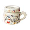 Puppy Bear Ceramic Water Cup with Lid Mug Creative Cute Cartoon Couple Home Girl High Value Cup