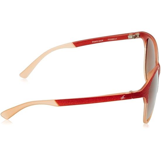 Fastrack Square Shaped Sunglasses With Gradient Lens Technology for Women,Brown