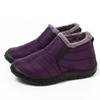Women Boots Slip On Winter Shoes Women Ankle Botas Mujer Waterpoorf Snow Boots Female Plush Flats Casual Shoes 35-44 WSH4162