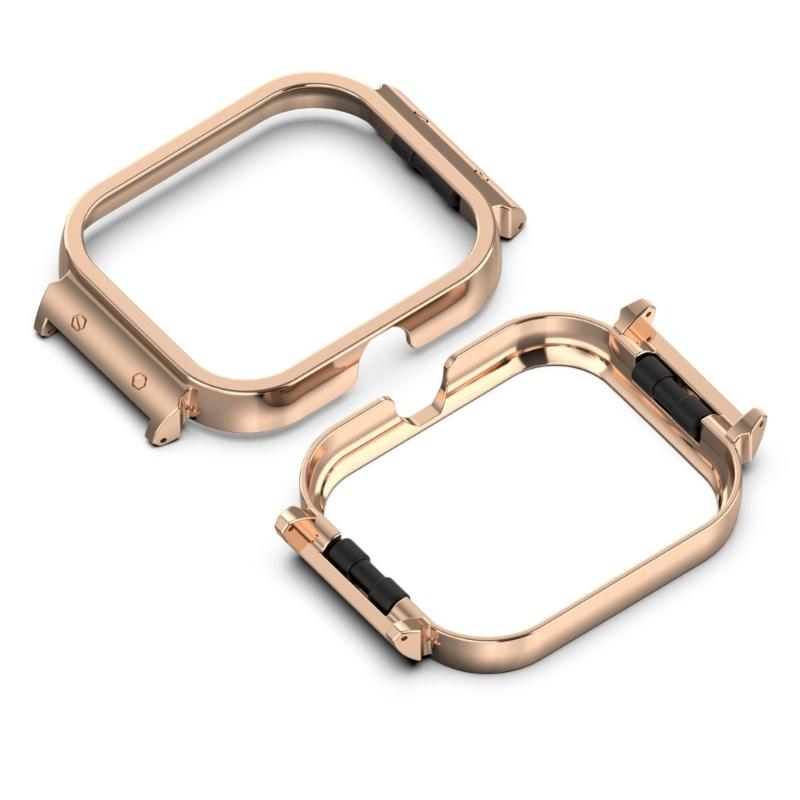 Smartwatch Cover Metal Case for IQOO Watch Scratchproof Housing 20mm Belt Connector Protector Case Frame Bumper Shell