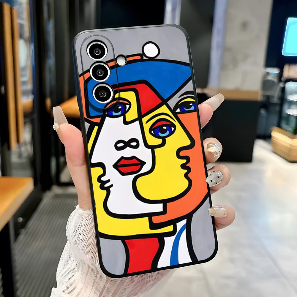 

Picasso Abstract Art Painting Phone Case For Samsung S26 S25 Plus S20 S20 Plus S22 Ultra S23 FE S21 Plus S21 Ultra Soft Cover Samsung S23 FE