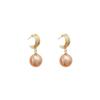 Korean High-End S925 Silver Pearl Pendant Earrings - French Fairy Style