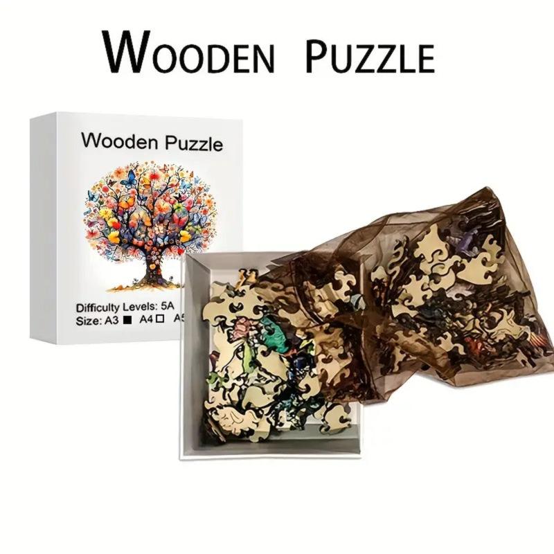 Tree Of Life Wooden Irregular Alien Animal Wooden Puzzle