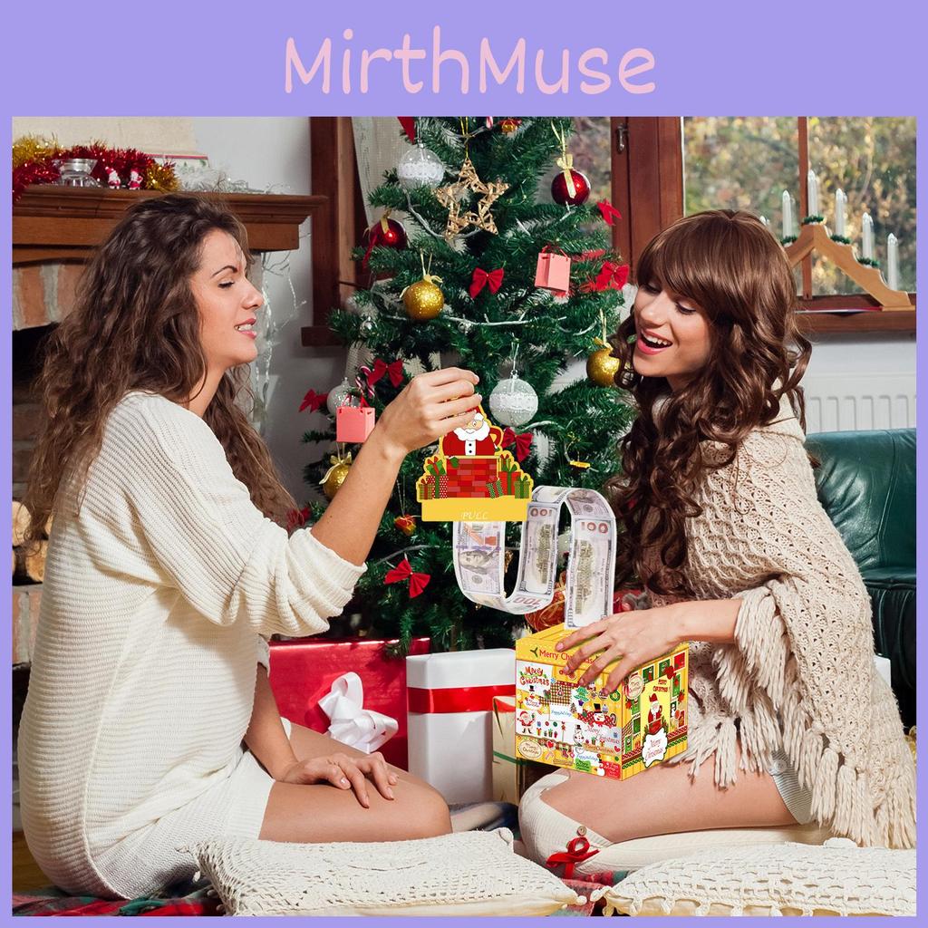 Christmas Santa Gift Box With Coin Slot For Holiday Party Decor And Gift Giving