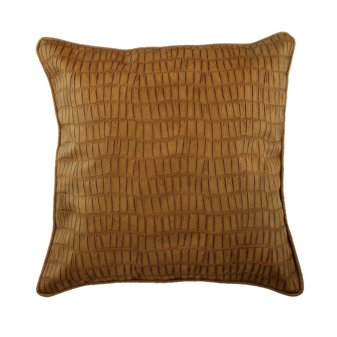 

Чехол HomeCentric с застежкой-молнией, чехол для подушки, коричневый чехол для подушки, коричневые наволочки из искусственной кожи, чехол для подушки ручной работы, однотонная пасхально-коричневая текстура