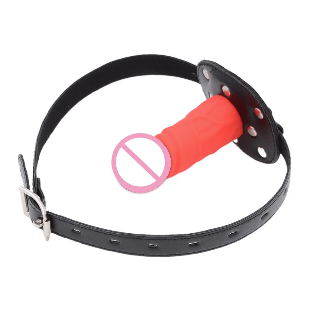 SM Props Silicone Cock Mouth Plug – Deep Throat Gag Ball for Bondage &  Play