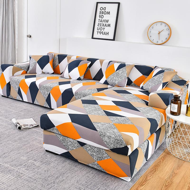 Please Order 2Pieces If Is L-shaped Corner Chaise Longue Sofa Cubre Sofa Elastic Couch Cover Stretch Sofa Covers for Living Room