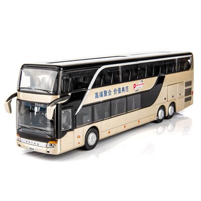 1/50 SETRA autobus autíčko pro chlapce litý kovový model pro děti stahovací miniatura zvukové světlo vzdělávací kolekce dárek pro dítě