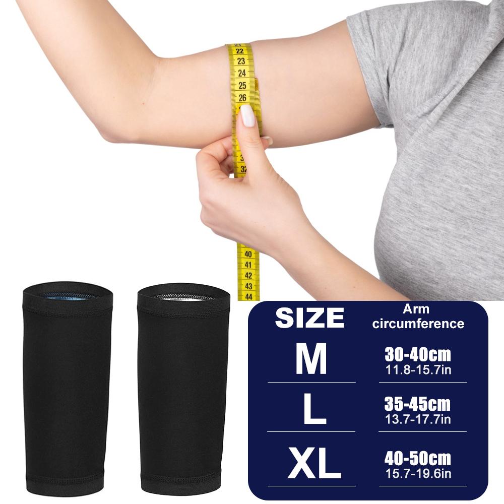 1Pair Women'S Arm Trimmers Compression Sleeve Sweat Bands Slimmers For Workout Sport