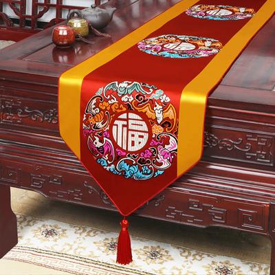 Chinese Brocade Weaving Table Flag Fashion Simple Rural Table Flag Tea Table Fabric Art Table Table Fabric