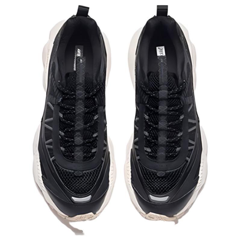 Anta Cushioning Wear-Resistant Low-Top Running Shoes Men's Black Gray Sneakers 112428802A-1