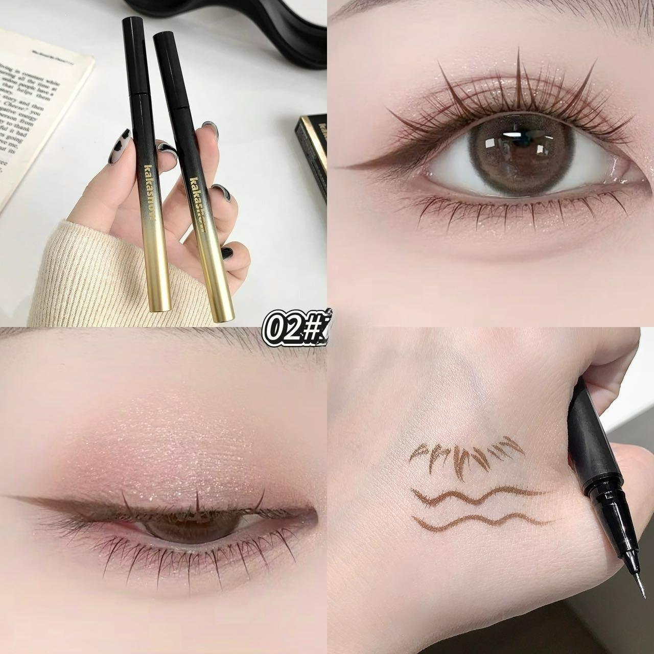 

Ultra Thin Eyeliner Liquid Pen Waterproof Sweatproof Smudge Proof Natural Eye Makeup for Lower Lash & Tear Trough