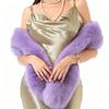 180cm Imitation Mink Fur Long Scarf Winter Warm Thickened Faux Fur Plush Wrap Shawl Women Fashion Vintage Scarves Outdoor