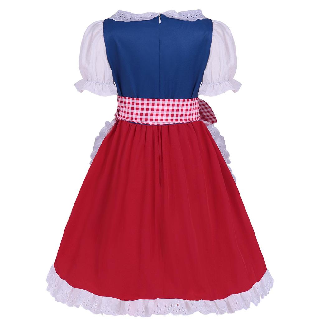 Children's Bavarian Pink Oktoberfest Costume Dress