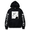 Anime Chainsaw Man Hettegenser Dame Streetwear Langermet Harajuku Genser Topper Gotisk Hettegenser Løse Hettegensere
