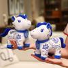 Funny Plush Horse Mascot Dolls 20cm Zodiac Pony Figurine Toy Chinese New Year Doll  Birthday Gift