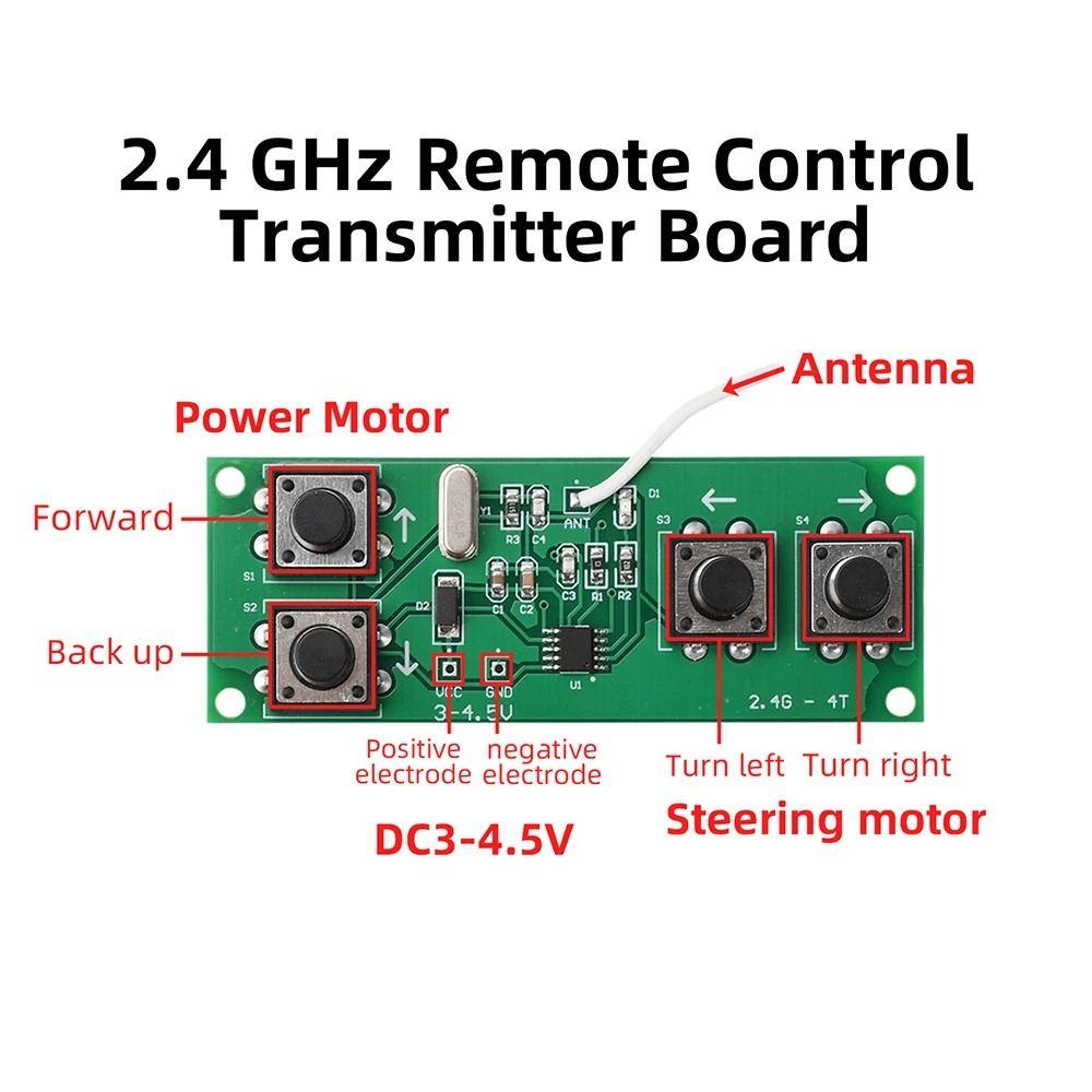 10A Remote Control Receiver 2.4GHz RC Toy Board Remote Control Board Kit  Toy Car Models