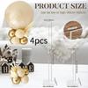 4x Balloon Stand Kit Easy Assembly Table Tower Reusable Balloons Holder for Festival Graduation Baby Showers Anniversary Wedding