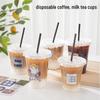 AVADEN Einweg-Plastik-Kaffee- & Milchteebecher mit Deckeln
