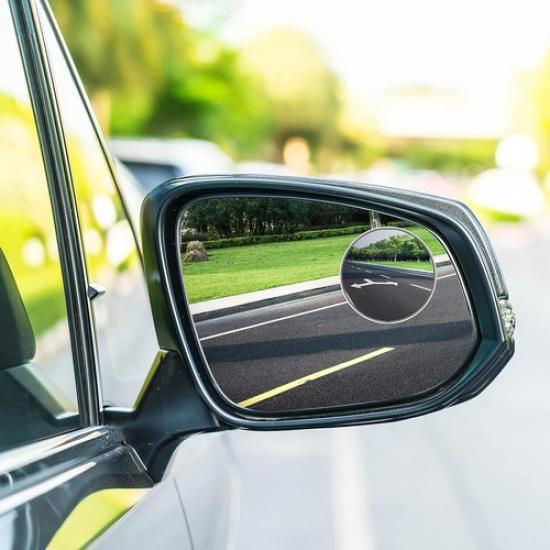 4 Blind Spot Mirrors Round HD Glass Convex 360° Side Rear View Mirror for Car
