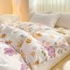 Fresh Flowers Quilt Cover 100% Cotton Zipper Duvet Cover High Quality Skin-friendly Comfortable Bedding for Kids Teens Adults