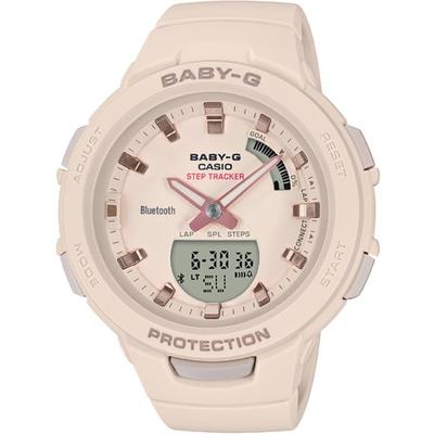 Baby-G BSA-B100-4A1JF [G-SQUAD Steptracker Bluetooth 2018SS 2H Combination Pink] Round Watch