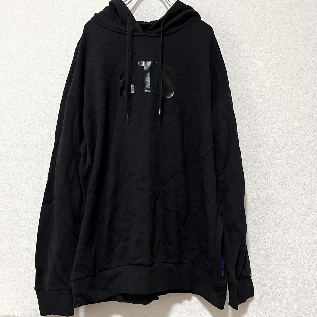 

[Б/У] Винтажное худи BTS, черное, размер L, Big Hit