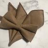 Beige [Bow Tie & Pocket Square] 2-Piece Set, Plain, Men's, One-Touch, Formal, Wedding, After-Party
