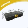 Tackle Box with Adjustable Dividers Accessories Fishing Storage Case