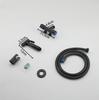 Brass Material Bidet Faucet Black Portable Bidet Sprayer Set Single Cold Water Shower Head One In Two Out Angle Valve