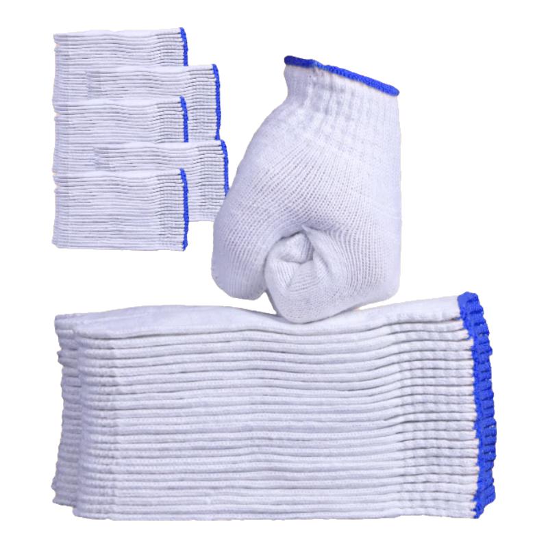 Durable Cotton Yarn Work Gloves - 100 Pairs