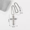 New European and American Cross Necklace for Men and Women Zircon Pendant Collarbone Chain Jewelry