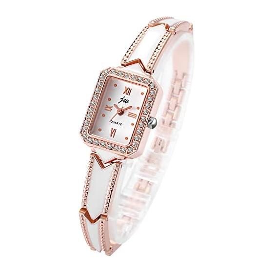 Women s Watch Bracelet Rome Analog Display Square Case Waterproof Alloy Strap Popular Cute Stylish Women s Watch Rose Gold Birthday Anniversary