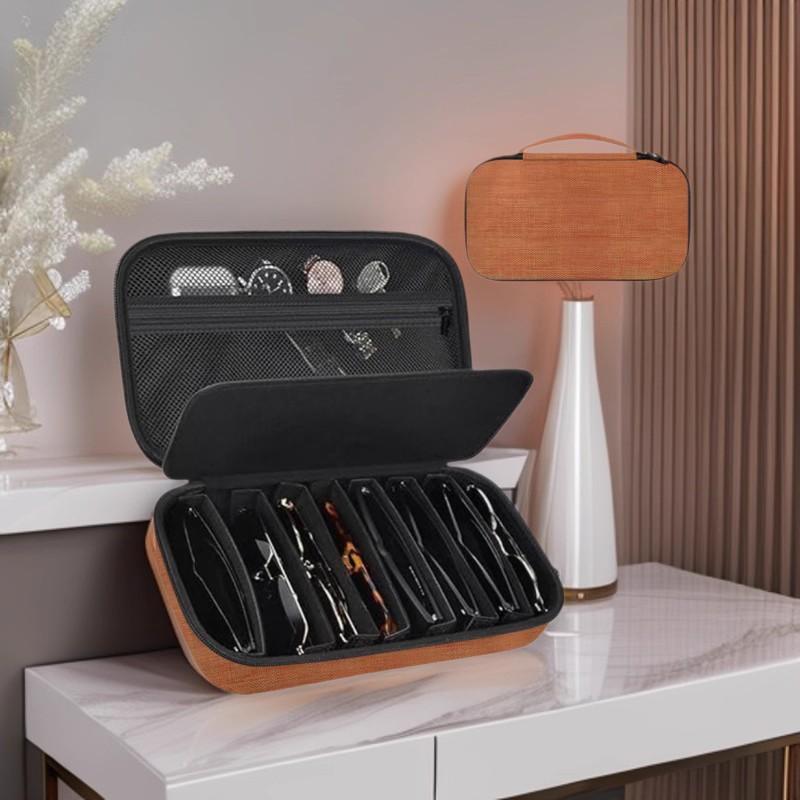 1pc Men's Travel Polarized Glasses Storage Bag - Compact with Data Cable Organizer, Fashionable Holder for Daily/Travel Use