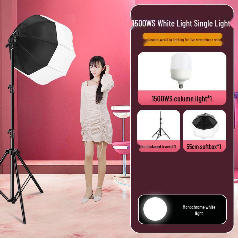 2200WS Super Bright Spherical Fill Light for Live Beauty, Photography, and Indoor Clothing Shoots