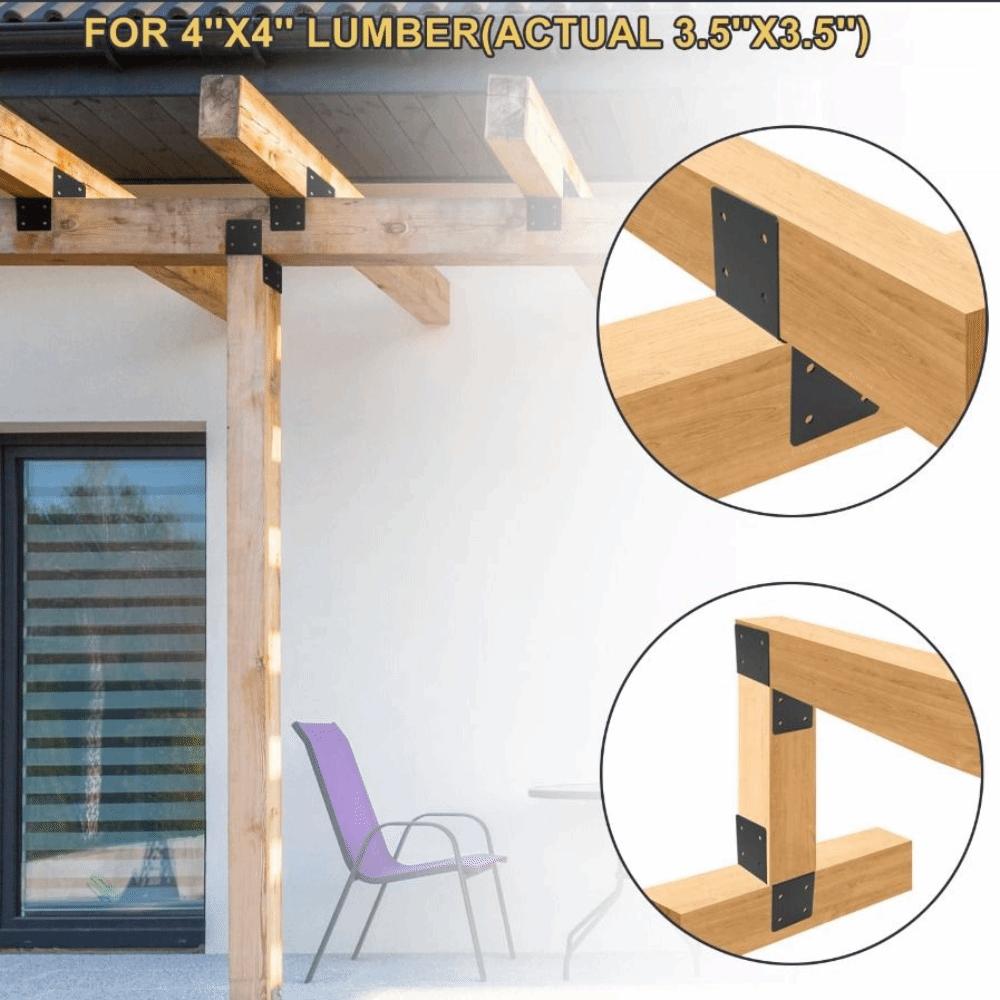 Corrosion Resistant Pergola Kits Heavy Duty Bracket Support Beam Connector  Pavilion Column