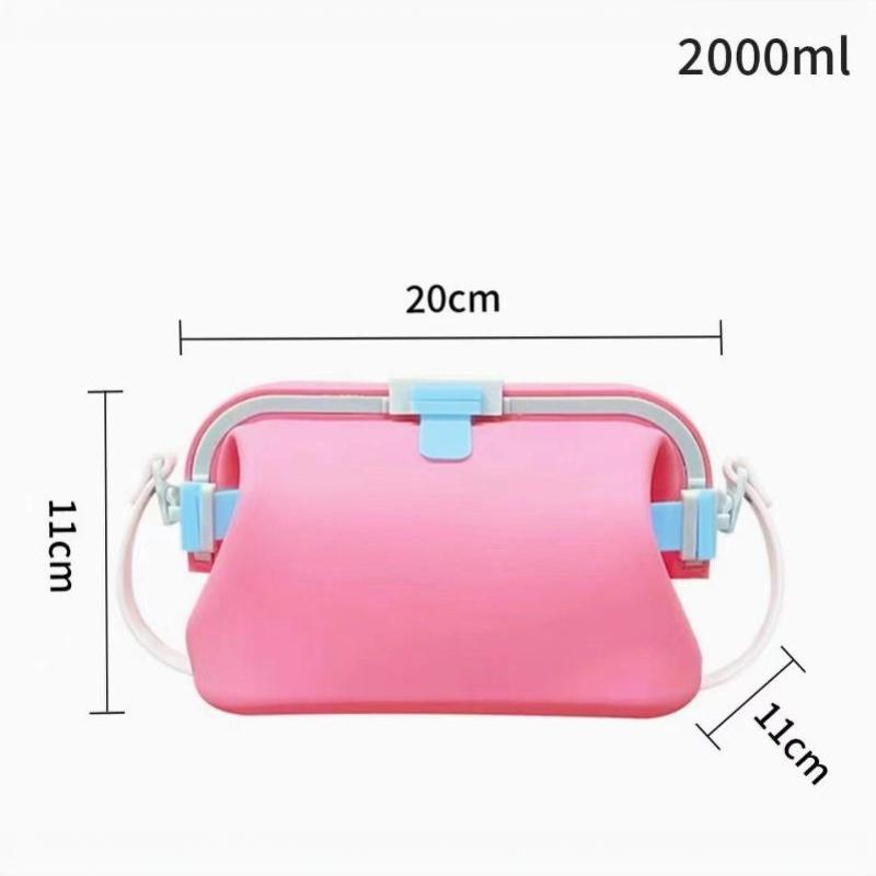 Silicone Shoulder Bag Water-Resistant Top Snap Clasp Swim Bag Lightweight Foldable Waterproof Storage Pouch